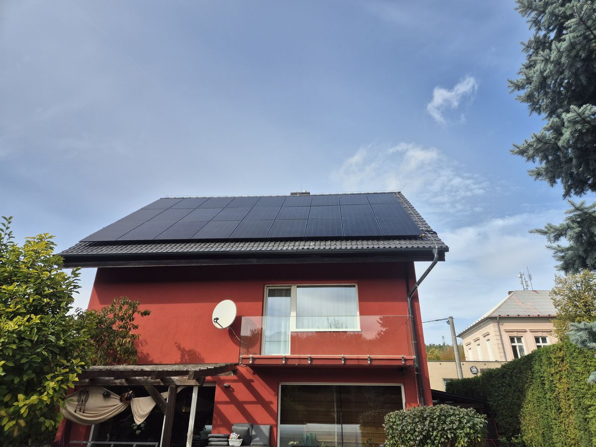 FVE 10 kWp na rodinném domě